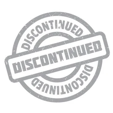 Discontinued rubber stamp 库存插图