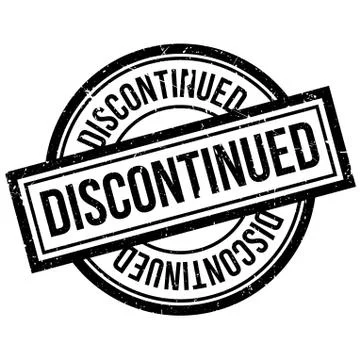 Discontinued rubber stamp Stockillustratie