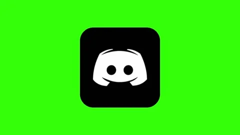 Discord black icon animated background Stock Footage 242183897