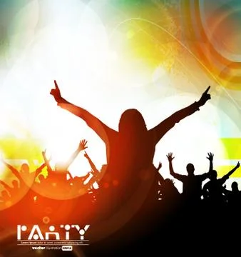 Discoteque Music Flyer Stock Illustration