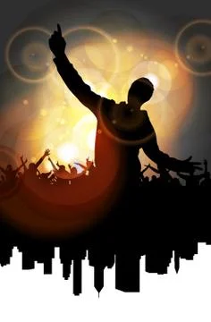 Discoteque Music Flyer Stock Illustration