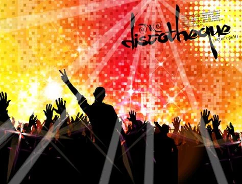 Discoteque Music Flyer Stock Illustration