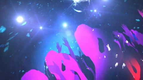 Discotheque, Dance. seamless loop Stock Footage 671652