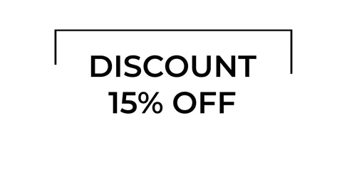 Discount 15 off appearing with different styles on white background, conceptual Stock Footage 306447145