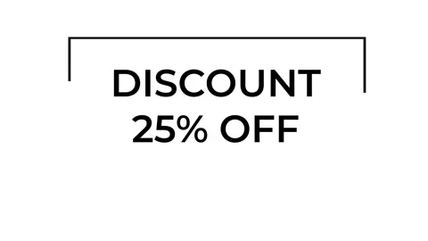 Discount 25 off appearing with different styles on white background, conceptual Stock Footage 306520529