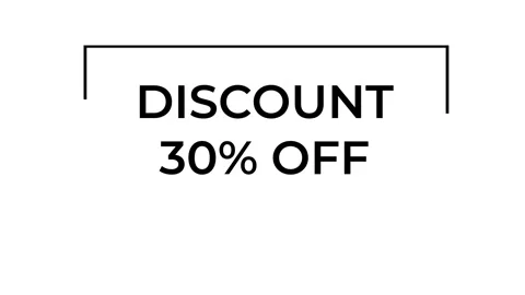 Discount 30 off appearing with different styles on white background. conceptual Stock Footage 304632221