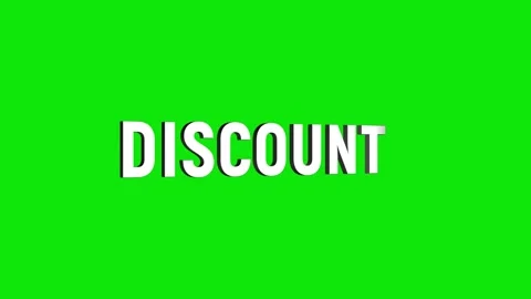 Discount 3D text looped animation word on super discount offer Stock Footage 313657150