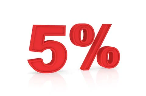 Discount 5% Stock Photos