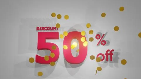 Discount 50 Stock Illustration
