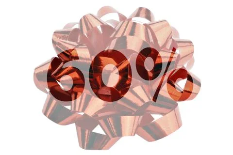 Discount 60% symbolically presented in the form of a highlighted text 60% Stock Photos