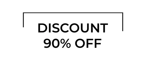 Discount 90 off appearing with different styles on white background, conceptual Stock Footage 306165477