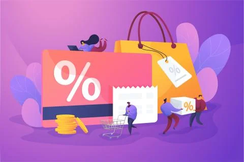 Discount and loyalty card vector illustration. Stock Illustration