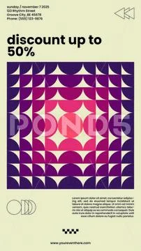 Discount art design instagram template reels Modello PSD