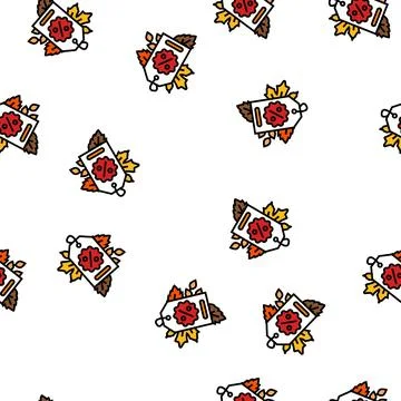 Discount autumn vector seamless pattern Stockillustratie