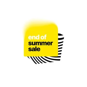 Discount banner template with blur effect. Vector illustration. Summer sale. Stock Illustration