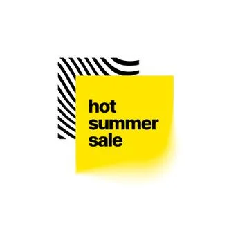 Discount banner template with blur effect. Vector illustration. Summer sale. Stock Illustration