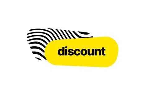 Discount banner template with blur effect. Vector illustration. Stock Illustration