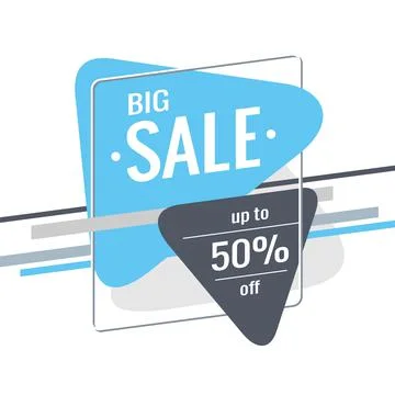 Discount banner template.  Stock Illustration