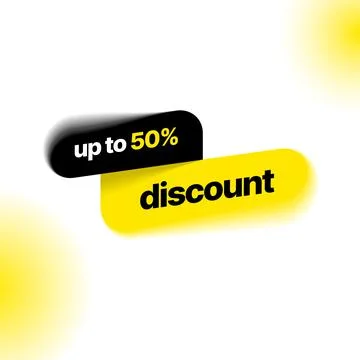 Discount banner template. Vector illustration for special offer. Illustrazione stock
