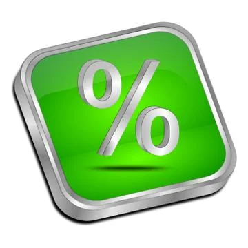 Discount button - 3D illustration Stock Illustration