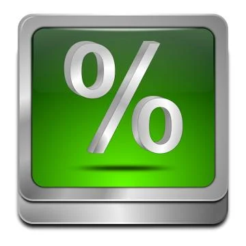 Discount button with percent symbol Stock Illustration