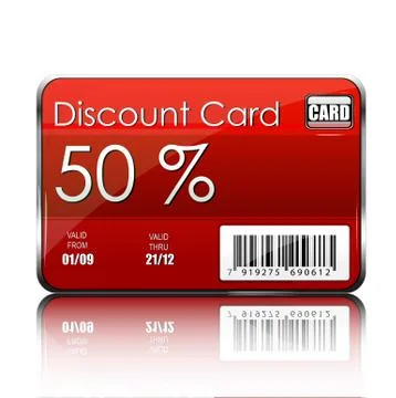 Discount card Stock Illustration