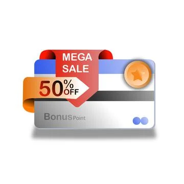Discount card Illustrazione stock