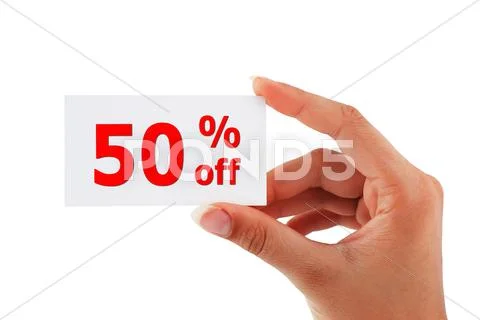 Discount card Stock Photos