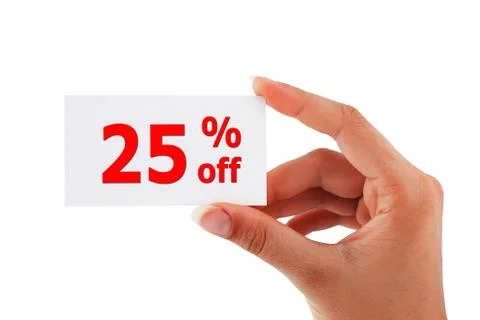 Discount card Stock Photos