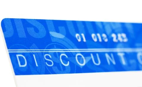 Discount card Stock Photos