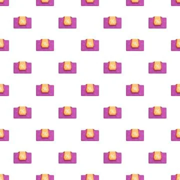 Discount coupon icon pattern background for sales Stock Illustration