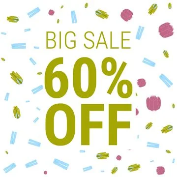 Discount coupon template with spring clothes sale. Illustrazione stock