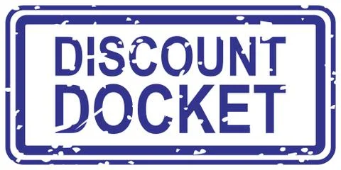 Discount Docket Rubber Stamp Stock Illustration