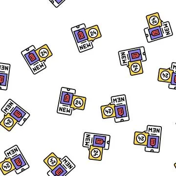 Discount ephemeral vector seamless pattern Stock Illustration