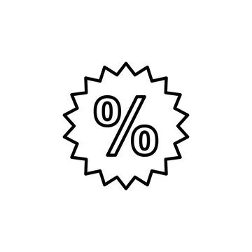 Discount icon vector. Discount tag icon. Stock Illustration