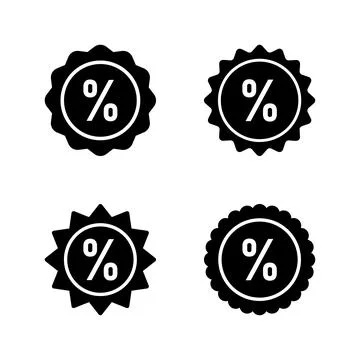 Discount icon vector. Discount tag sign and symbol Stock Illustration