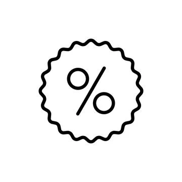 Discount icon vector. Discount tag sign and symbol Stock Illustration