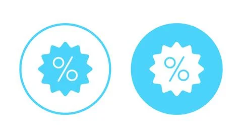 Discount icon vector. Discount tag sign and symbol Stock Illustration