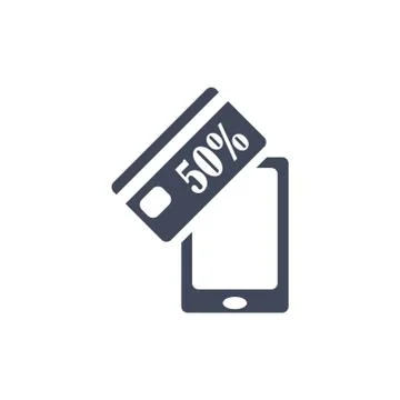 Discount Icon Vector flat design style Stock Illustration