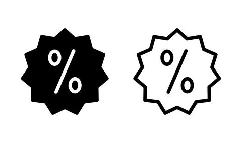 Discount icon vector. shopping tags. percentage icon Stock Illustration