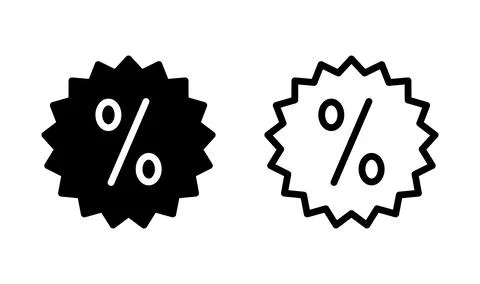 Discount icon vector. shopping tags. percentage icon Stock Illustration