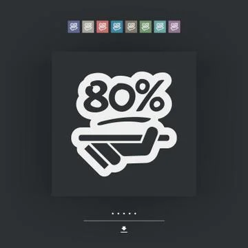 Discount label icon Stockillustratie
