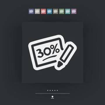 Discount label icon Stockillustratie