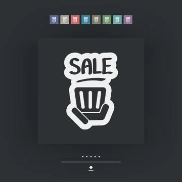 Discount label icon Stockillustratie