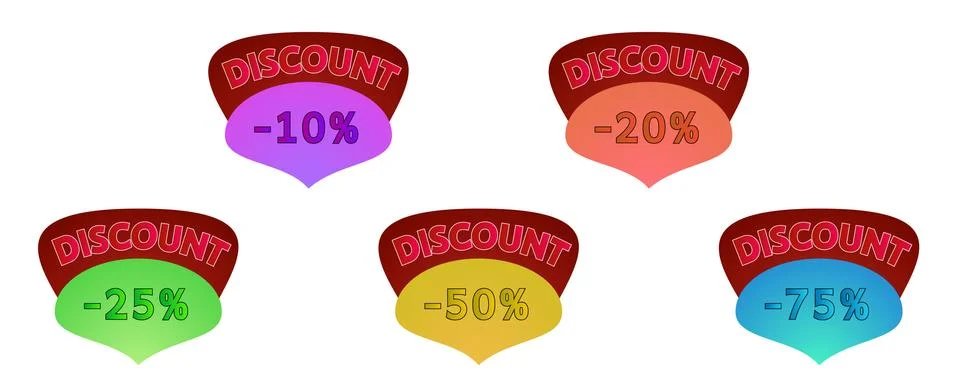 Discount label Stock Illustration