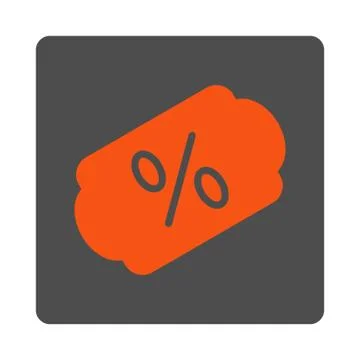 Discount Label Rounded Square Button Stock Illustration