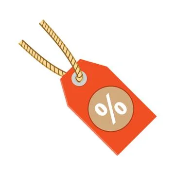 Discount label tag icon vector illustration Flat design style Stock Illustration