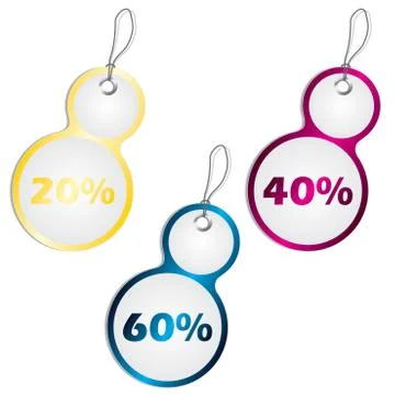 Discount labels Stock Illustration
