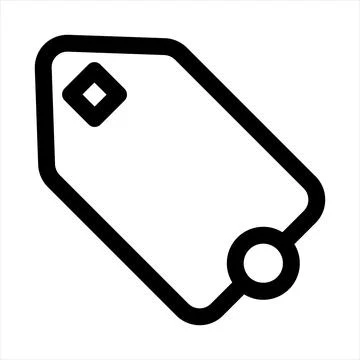 Discount line icon vector illustration isolated on white background Stock Illustration