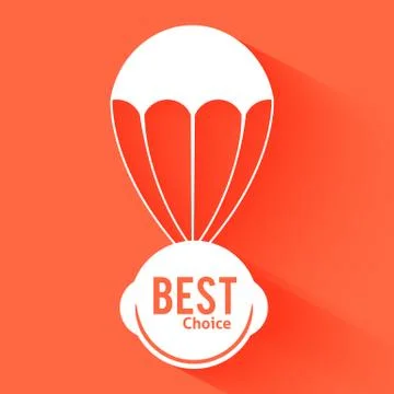 Discount parachute Stock Illustration